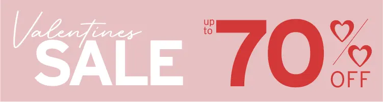 Valentijnsuitverkoop tot 70% KORTING