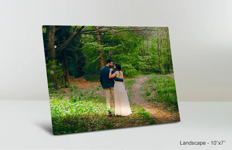 11x14 metalen print bruiloft