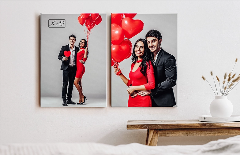 Gepersonaliseerde fotocollage canvas van Printerpix|Fotocollage van familiefoto's op canvasprint|Fotocollage van vakantiefoto's op canvasprint aan de muur|Aan de muur hangende gepersonaliseerde canvasprint met op maat ontworpen fotocollage|Familiefoto's van mobiele telefoon afgedrukt op canvas in collageformaat door Printerpix|Grote canvasprint met aangepaste fotocollage van familiefoto's