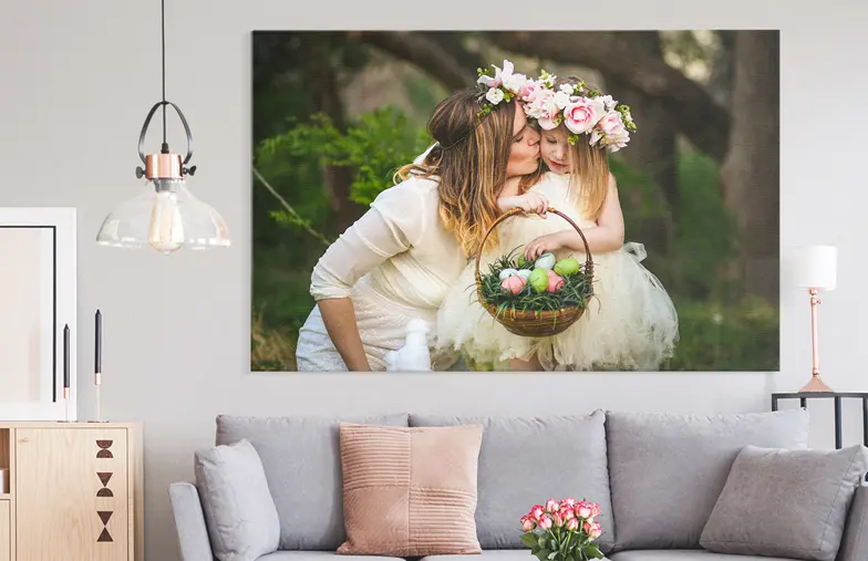 Printerpix moeder-dochter foto canvas alle lay-outs en maten