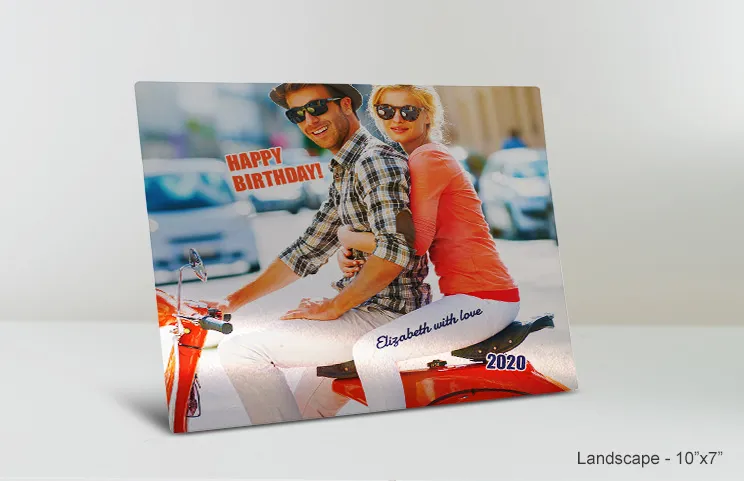 11x14 metalen print verjaardag