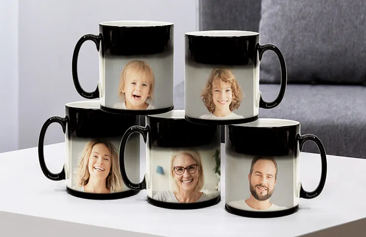 Printerpix aangepaste magische hitteveranderende mok met gepersonaliseerde foto van een baby onthuld