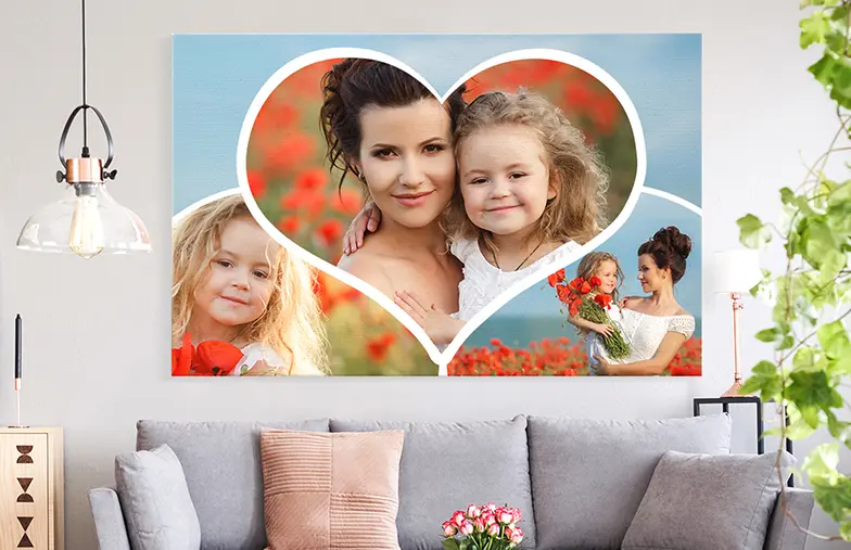 Printerpix moeder en dochter foto canvas alle lay-outs en maten