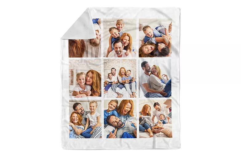 Printerpix fotodeken met familiefoto's