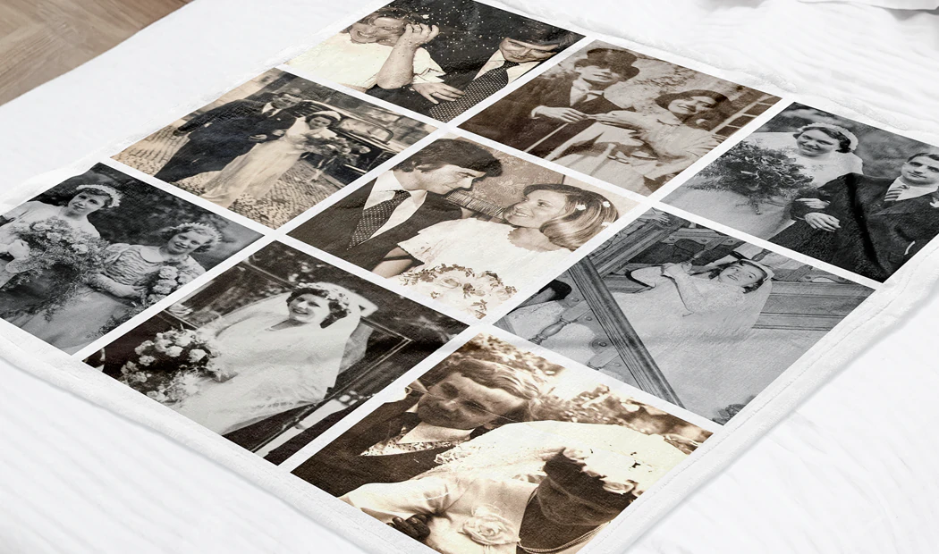 Printerpix fotodeken met familiefoto's