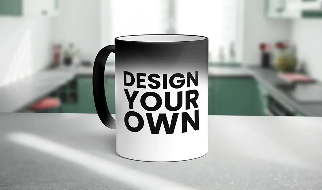 Printerpix Aangepaste magische warmteveranderende mok met gepersonaliseerde foto van koppel onthuld