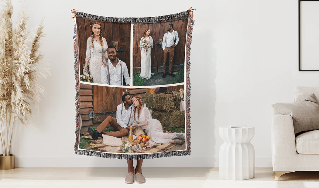 Printerpix fotodeken met familiefoto's