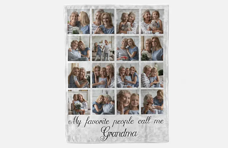 Printerpix fotodeken met familiefoto's