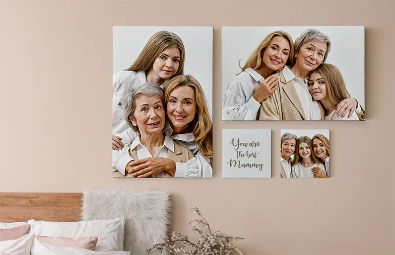 Printerpix Moederdag gepersonaliseerde canvas Alle lay-outs en maten