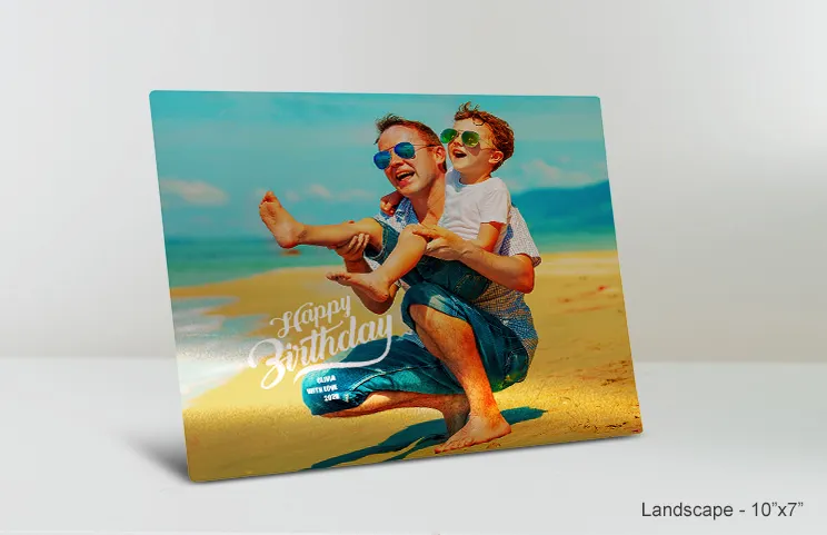 11x14 metalen print verjaardag