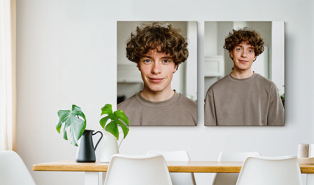 Gepersonaliseerde Foto Canvas Afdrukken van Printerpix|Collage canvas afdruk van twee verheugde vrouwelijke vrienden|canvas afdrukformaten|moeder die haar kleine zoon liefdevol kust op canvas afdruk|galerijmuur van canvas afdrukken|Canvas afdruk van een stel dat van hun vakantie geniet