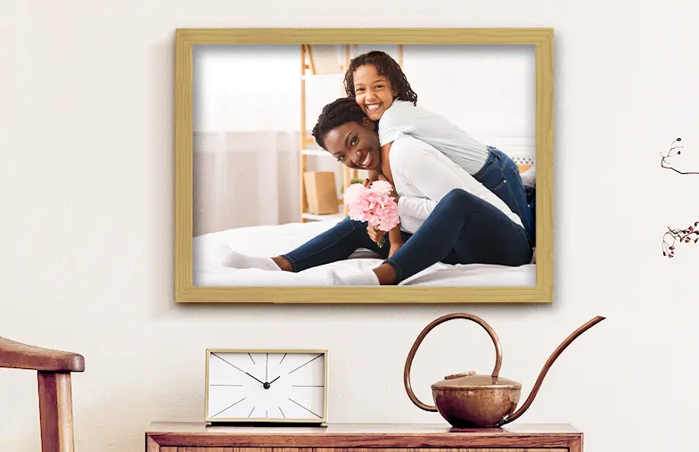 Gepersonaliseerde ingelijste prints van Printerpix Fotocadeaus voor Moederdag