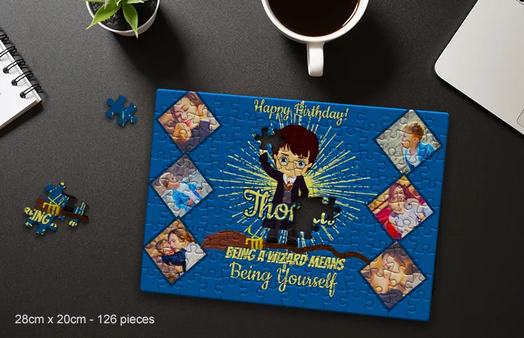 Kartonnen puzzel van twee meisjes