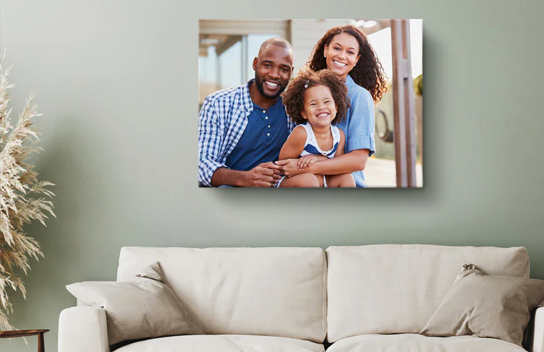 Familiefoto Canvas Afdrukken
