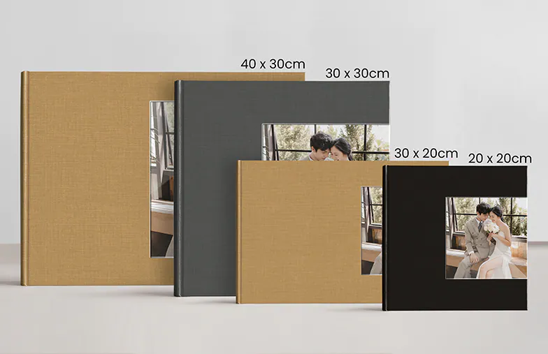 Luxe Layflat Fotoboek – Vierkante Acryl Omslag