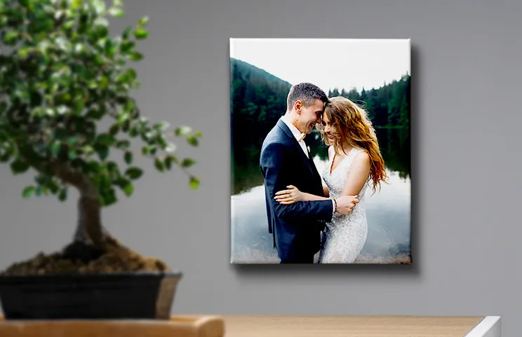 10x8 canvas bruiloft