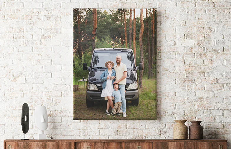 Familiefoto Canvas Afdrukken