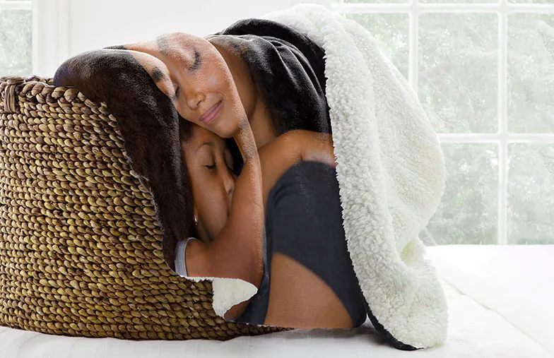 Fotodeken afbeelding met groottevergelijking