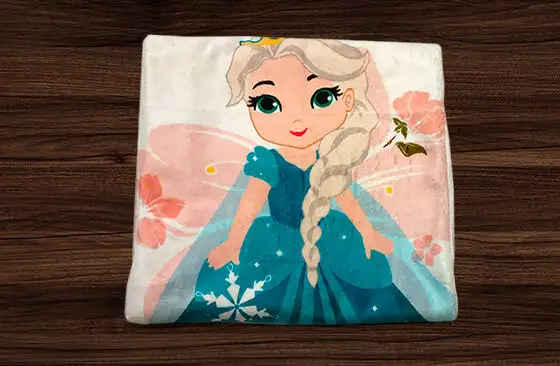 custom mink touch photo blanket folded 2
