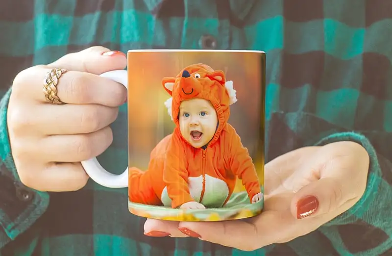 Gepersonaliseerde fotomok met je eigen foto van een hond