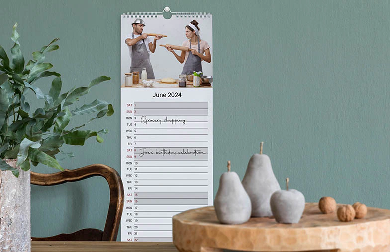 Gepersonaliseerde Keukenkalender