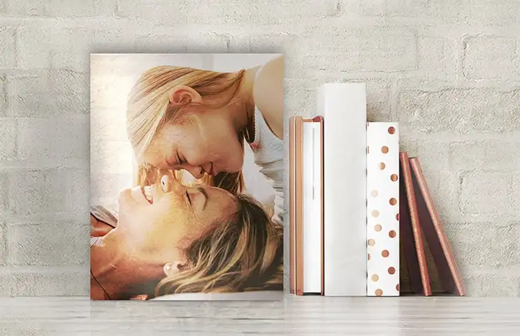 metalen print van de natuur