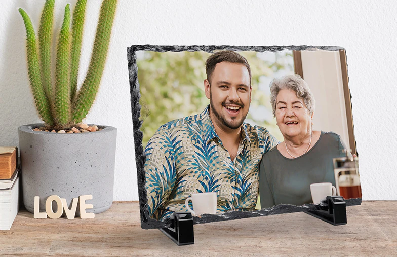 Gepersonaliseerd cadeau Steen met afgedrukte afbeelding