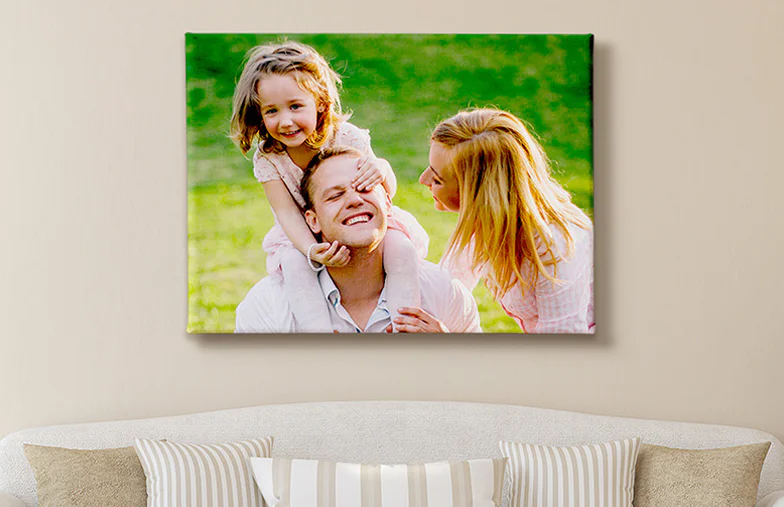 Familiefoto Canvas Afdrukken
