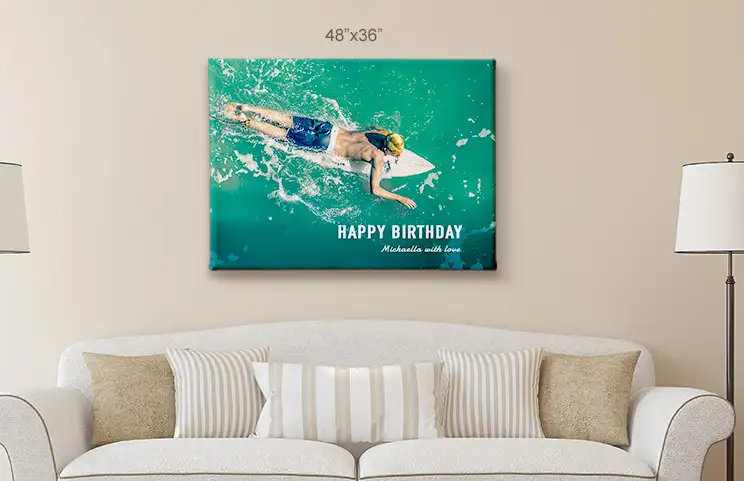 Canvas afdrukformaten