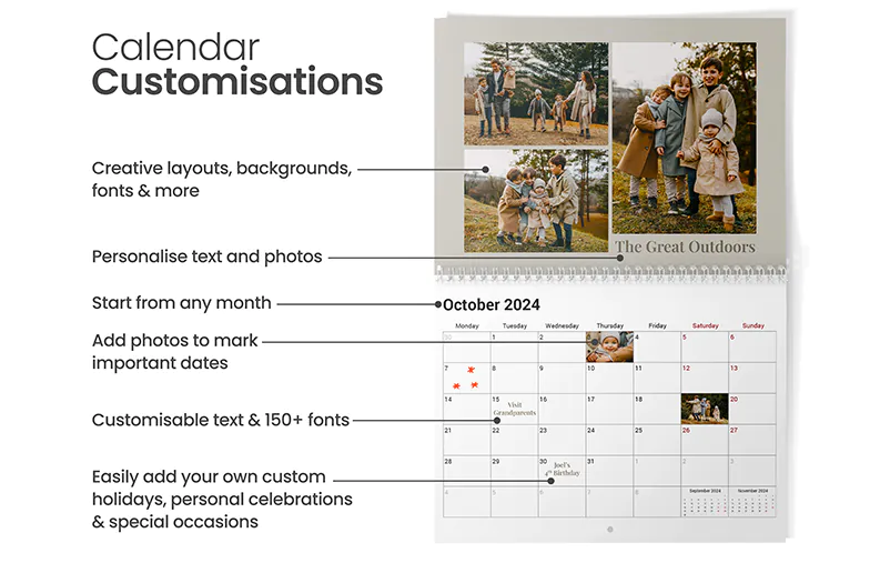 Gepersonaliseerde Keukenkalender