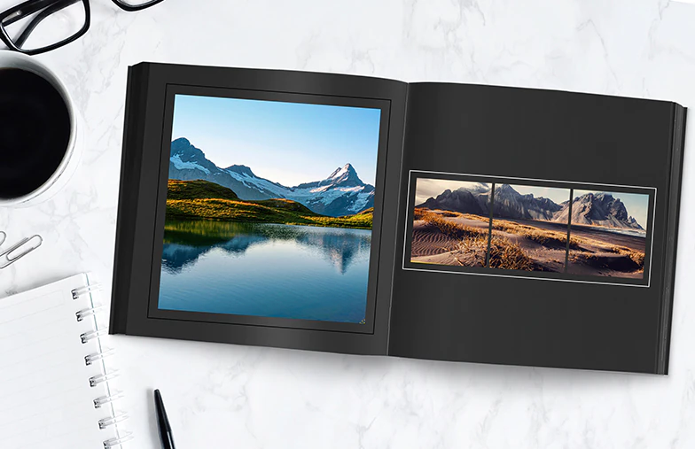 Reflecteren, in zwart fotoboek