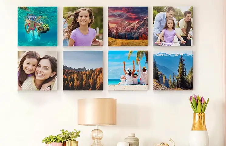 galerijmuur van canvas afdrukken
