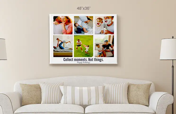 Canvas afdrukformaten