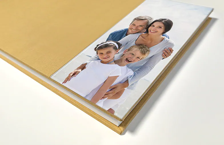 Luxe Layflat Fotoboek – Rechthoekige Acryl Omslag