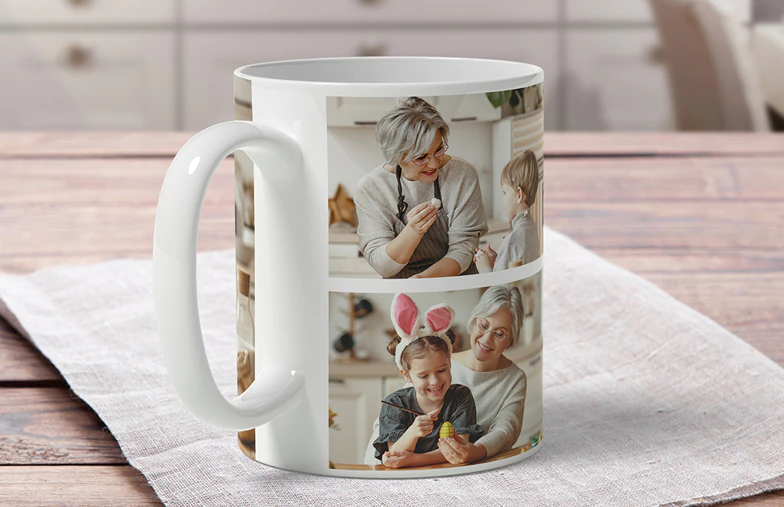 Gepersonaliseerde fotomok met je eigen foto van een hond