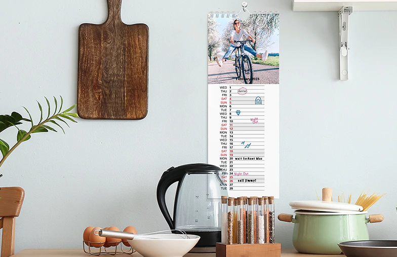 Gepersonaliseerde Keukenkalender