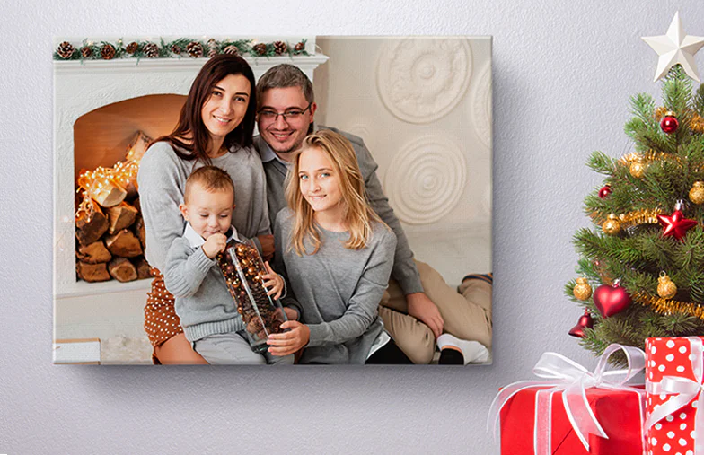 Familiefoto Canvas Afdrukken