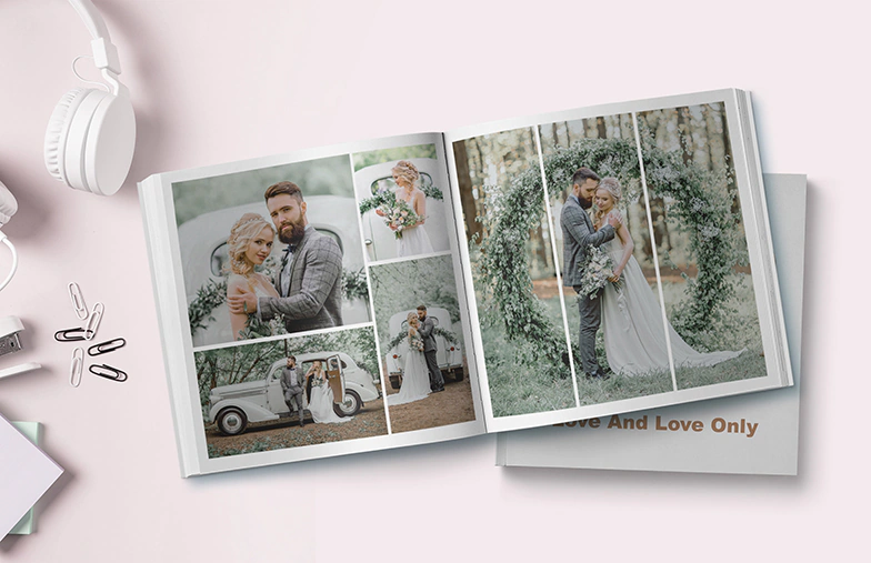 Moderne Momenten in Wit Fotoboek